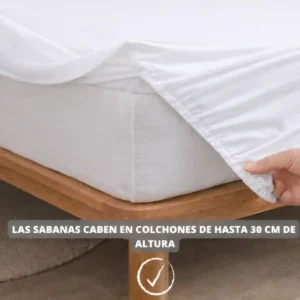 Pack 3 sábanas ajustables Queen Size